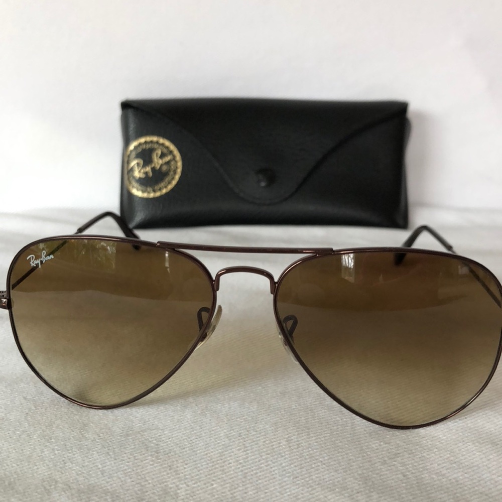 Classic RAY BAN Aviator Brown Gradient